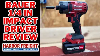 Bauer 1/4 Inch Brushless Impact Driver Review After 2 Years | Harbor Freight Tool Review