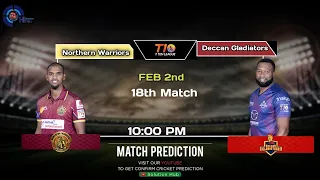 Abu Dhabi T10 League 2021 18th Match Prediction Deccan Gladiators vs Northern Warriors | Dream 11