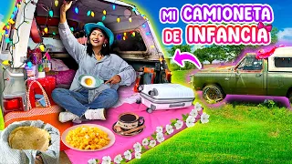 24 HORAS EN LA CAMIONETA DE MI INFANCIA 💕 ¡REGRESÉ AL RANCHO DE MI PAPÁ!