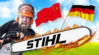 Testing THE Biggest STIHL Chainsaw MS 881 vs $300 CHINA Clone