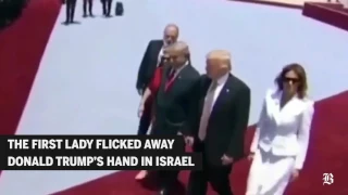 Oops, she did it again: Melania refuses to hold Trump’s hand a second time