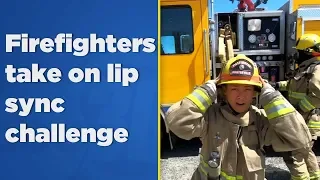 Firefighters take on lip sync challenge