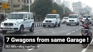 7 G Wagon from Same Garage ! Loud supercars of Mumbai | India | December 2022