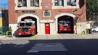 TURNOUT: FDNY 231 Engine & 120 Truck Turning out in Brooklyn