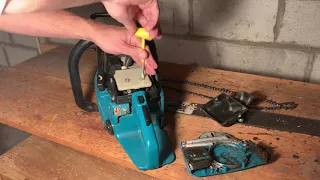 Cleaning a Makita DCS 520i chainsaw