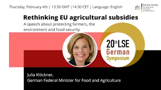 Rethinking EU agricultural subsidies with Julia Klöckner, Federal Minister for Food and Agriculture