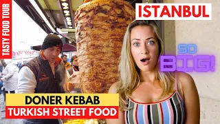 Turkish Street Food Tour In Istanbul 2024 4k Ultra Doner kebab Istiklal Street