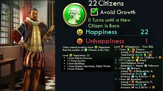 Happiness System in Civ 5 Vox Populi Explained