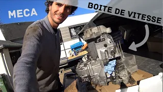 Démontage BOITE DE VITESSE / EMBRAYAGE sans démonter le moteur 🔧Camping car 🚍Citroen C25 J5 / Part 1