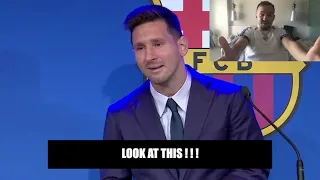 MESSI LEAVES BARCELONA (PRESS CONFERENCE REACTION)