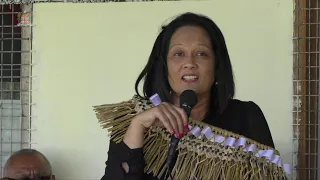 Fijian Minister for Education breaks ground a new school block for Lekutu Secondary School, Bua.