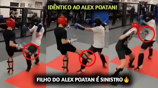 CHAMA🔥 FILHO de Alex Poatan IMPRESSIONA EM TREINO e MOSTRA GOLPES IDÊNTICOS ao PAI| VEJA COMO FOI!