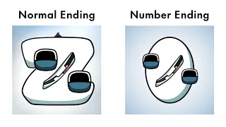 Normal Ending vs Number Ending | Alphabet Lore Epilogue Ending