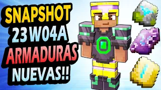 👉 NUEVAS ARMADURAS!! ✅ Minecraft 1.20 Snapshot 23w04a