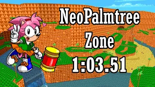 SRB2 v2.2.10 Custom Map - Neo Palmtree in 1:03.51 (Amy Rose)