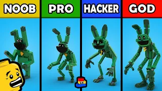 LEGO Poppy Playtime: Building Hoppy Hopscotch (Noob, Pro, Hacker, and GOD)