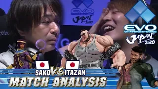 SFV CE Match Analysis: EVO Japan 2020 Top 8 - Sako vs. Itabashi Zangief