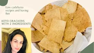 KETO CRACKERS WITH 2 INGREDIENTS/GLUTEN FREE CRACKERS