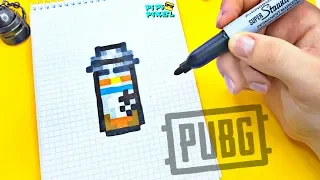 PUBG || ТАБЛЕТКИ  из игры ПАБГ !!!РИСУНКИ ПО КЛЕТОЧКАМ ! PIXEL ART PLAYERUNKNOWN'S BATTLEGROUNDS