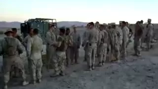 US Marines sing: Build Me Up Buttercup