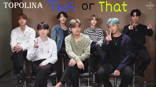 [РУСС ОЗВУЧКА by TOPOLINA ]  BTS Plays ‘This or That’