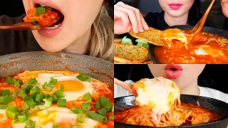 ASMR BEST *EGGS IN HELL* (Shakshuka) | SATISFYING MUKBANG COMPILATION