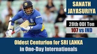 SANATH JAYASURIYA | 28th ODI Ton | 107 @ Dambulla | 1st ODI | INDIA tour of SRI LANKA 2009