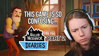 this game is so confusing but so cool... | Hello Neighbor Diaries Part 2