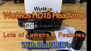 Wurkkos HD15 LED Headlamp