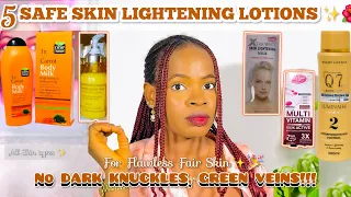 TOP 5 SAFE & EFFECTIVE LIGHTENING LOTIONS FOR FAIR SKIN + Whitening *Lightening Cream For Beginners*