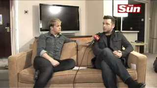 Westlife's Kian Egan interviews Mark Feehily on  The Sun  Showbiz Bizarre