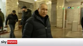 Vladimir Putin visits occupied Ukrainian city of Mariupol