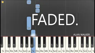 FADED✨ALAN WALKER.  PIANO muy FACIL💯