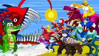 Biggest Bloopzilla, Toxic Godzilla Rescue MECHAGODZILLA: Dinosaur Kong Fishzilla Cartoon Compilation