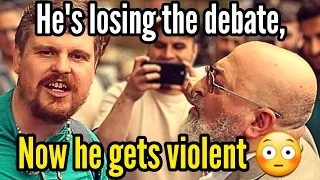 🔥Sheikh losing debate gets violent (FULL VIDEO) | Thug Islam😅 | Bob | Speakers' Corner Debate
