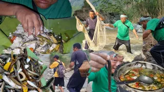 Amazing catching fish  in river |cooking  fish  recipes &eating  in forest |@khipsvlog3739 ...