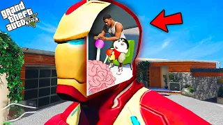 Franklin & Shin chan Controlling Iron Man Mind in GTA 5 in Telugu