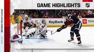 Blackhawks @ Avalanche 3/20 | NHL Highlights 2023