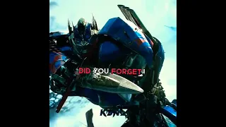 Did You Forget, Who I am | Optimus Prime - Killers From The Northside
