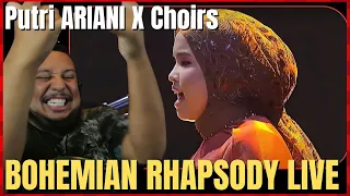 Putri Ariani X Choirs - Bohemian Rhapsody cover Queen - VOCAL COACH REACTION