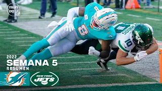 Miami Dolphins vs. New York Jets | Semana 5 NFL | Resumen Highlights | 9 Oct, 2022