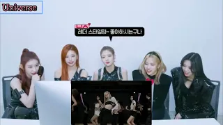 ITZY Reaction to Blackpink 'pinkvenom ' Dance practice (fanmade)