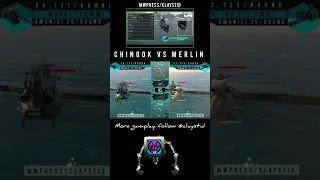 chinook vs merlin modern warships | duel heli VIP 🔥🔥 #modernwarships #shorts
