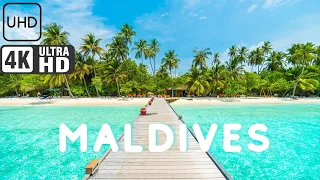 Maldives 4K UHD 60FPS VIDEO  - SCENIC RELAXATION FILM WITH Calming MUSIC- 4k resolution