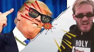 Trump VS PewDiePie | BITCH Lasagna