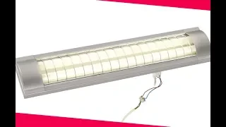 Замена люминесцентной лампы на светодиодную LED лампу в популярной модели потолочного светильника