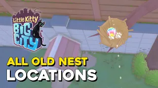 Little Kitty, Big City All Old Birds' Nest Locations (Sticky Business Achievement Guide)