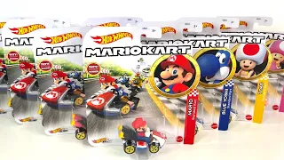 Hot Wheels Mario Kart Character Diecast Collection Opening Review ASMR