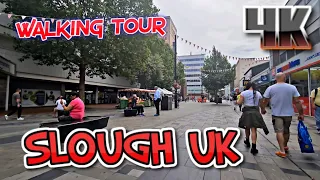 SLOUGH UK  WALKING TOUR 4K // JULY 8 , 2023
