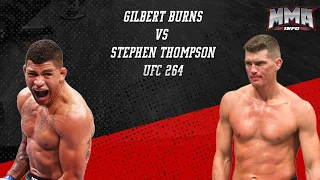 UFC 264!  Gilbert Burns vs Stephen Thompson OFICIAL. TREMENDA PELEA